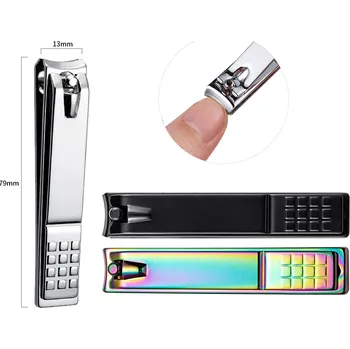 Kleště na nehty FABIYAN Velké kleštičky na nehty - Černé, stříbrné, duhové Barva: Černá