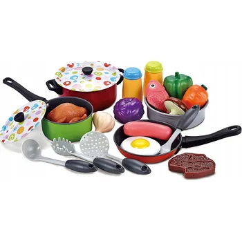 nádobí do dětské kuchyňky Doris Sada kovového nádobí do kuchyňky 22 ks