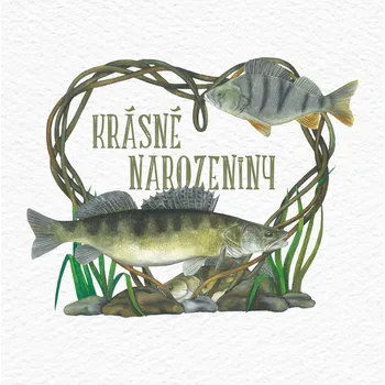 Přání k narozeninám pro rybáře, s candáty