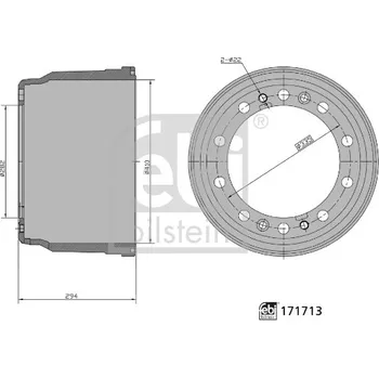 Brzdový buben Brzdový buben PETERS 146.134-00A