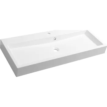 Sapho ORINOKO umyvadlo 100x42cm, litý mramor, bílá