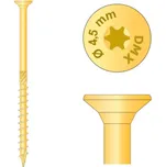 Domax CS 45070 tesařský vrut zap.4,5x70