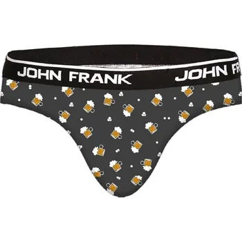 Slipy Pánské slipy John Frank JFBRIEF245-CHEERS M Černá