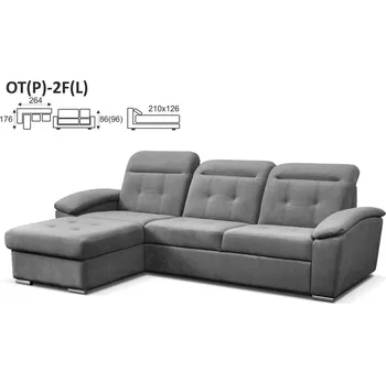 MEBLOSOFT Sektorová sedací souprava COMFOR OT+2F