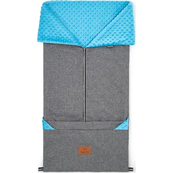 Fusak Univerzální fusak HappyBee LENY 2v1 graphite/minky blue