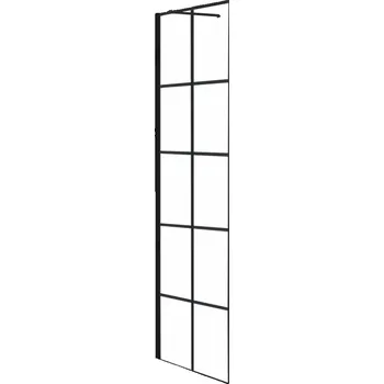 REA - Boční stěna Molier 80 - černá/transparentní