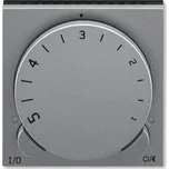 Termostat ABB LEVIT M otočný univerzální ocelová / kouřová černá