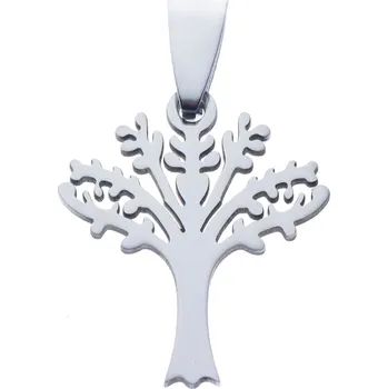 Náhrdelník Stříbrný přívěsek ve tvaru stromu