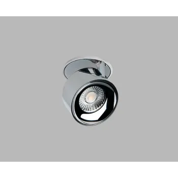 Bodové svítidlo Led2 Zapuštěné LED svítidlo KLIP, ø 77 mm, 3000K Stmívání, řízení: ON/OFF (bez stmívání), Barva stínidla: chrom, Barva podstavce: bílá