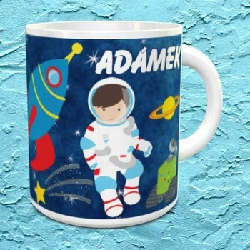 Hrnek se jménem Kosmonauti - Červená / Keramický 0,29 l