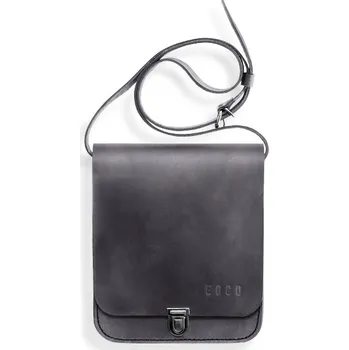 Eggo Sapir kožená taška Šedá