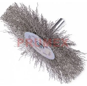 Drátěný kartáč Kartáč kotoučový se stopkou - nerez 0,30mm, KARTÁČ, 1273024 - 100X6X12/0,30