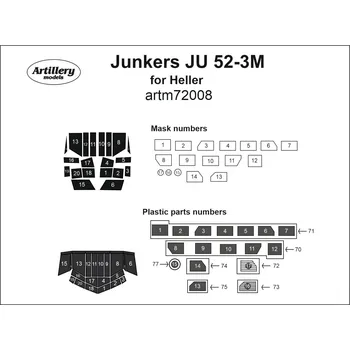 Plastikový model Fly 1/72 Masks for Junkers Ju 52-3M See (HELL)