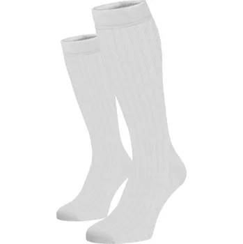 Pánské ponožky Kompresní podkolenky Bílé XL Bílá Bavlna 35-38