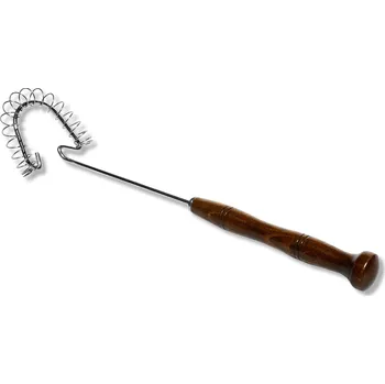 Šlehací metla Metla 30cm šlehácí nerezová - dřevěná rukojeť