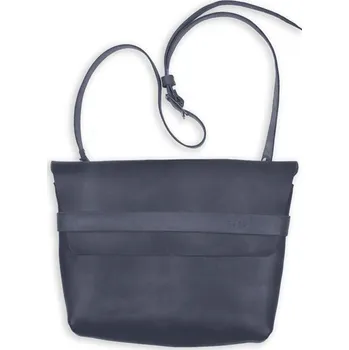 Kabelka Eggo Mauss large dámská kožená kabelka Šedá