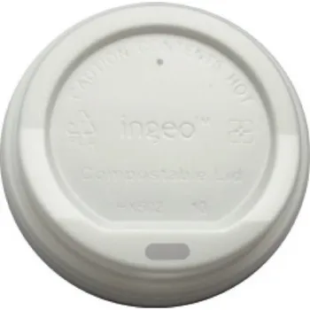 Jednorázové nádobí Víčko na kelímek s potiskem 400ml, sada 100 ks