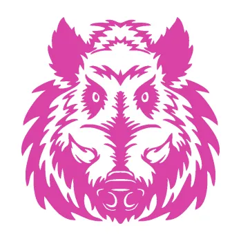 Samolepící dekorace Divoké prase 003 (16 - růžová) SAMOLEPKA NA AUTO, NÁLEPKA, FÓLIE, POLEP, TUNING, VLASTNÍ TEXT, TISK, AUTOSAMOLEPKY.cz, POLEPY, OBRÁZEK, LOGO, 3D STICKERS