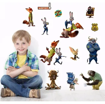 Samolepící dekorace Zootropolis, samolepka na zeď, vel. 60x30cm