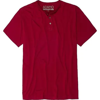 Pánské tričko ADAMO SILAS vínové na knoflíčky krátký rukáv 4XL - 10XL Adamo ODE-AD-139011-590 - 8XL