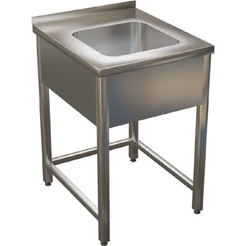 Nerezový dřez Dřez nerez KSVI s lisovanou vanou - hloubka 700mm Délka x hloubka: 500x700mm