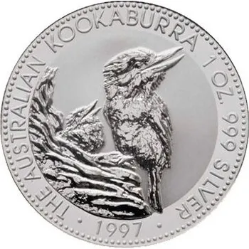 Stříbrná mince 1 Oz Australian Kookaburra (Ledňáček) 1997