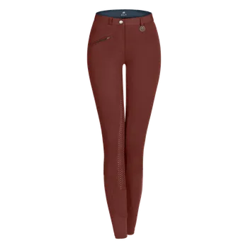Jezdecké kalhoty Waldhausen Rajtky FUN Sport bavlna s gripem - hnědé Barva: Hnědá, Velikost: 38