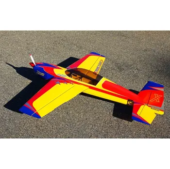 RC model letadla 60 Extra 300 EXP V2 - Žlutá/Červená 1,52m