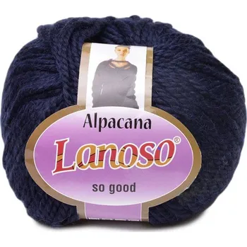 Příze Příze Alpacana 3017 tmavě modrá Lanoso