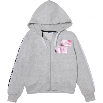 Chlapecká mikina Dívčí mikina - Winkiki WTG 01770, světlonce šedá Barva: Světlá šedá, Velikost: 152