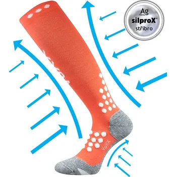 Pánské ponožky MARATHON funkční kompresní podkolenky s ionty stříbra Voxx (VoXX Kompresní podkolenky MARATHON)