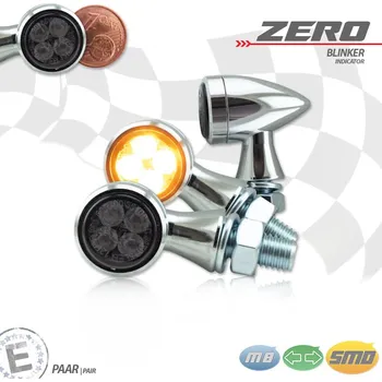 Osvětlení pro motocykl Mini SMD LED blinkry ZERO chrom, pár