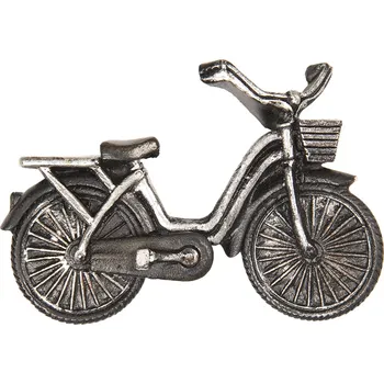 Magnet stříbrno šedé kolo - 8*2*5 cm