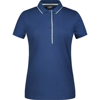 Dámská košile COTTON Polokošile NORMA LADY 240g, různé barvy Velikost S navy/white
