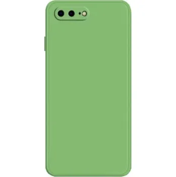 Silikonový ochranný kryt s rovnými hranami pro iPhone 7 Plus / 8 Plus - zelený