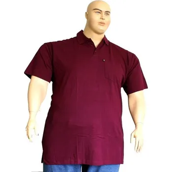 Pánské tričko Pánská polokošile Kamro 16179/530 bordó krátký rukáv 8XL - 10XL Kamro ODE-KAM-16179 - 8XL