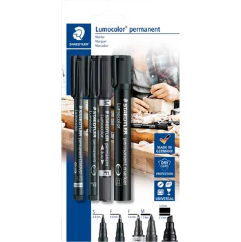 Staedtler Lumocolor 60 BK permanentní popisovač černá Vodotěsné: Ano