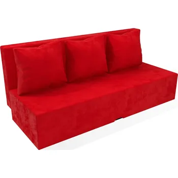 Pohovka Rozkládací pohovka Karin červená pružinová