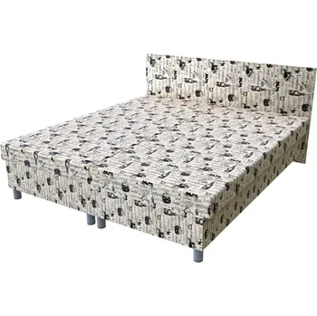 Postel Dvoupostel Londýn 200 × 180 cm lamelová na nohách