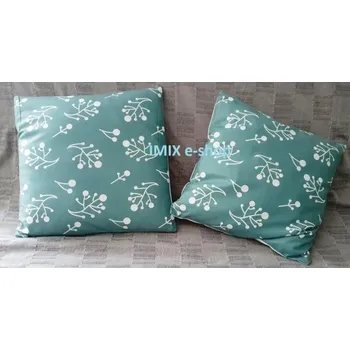 Povlak na dekorativní polštářek Sametový povlak na polštář - lístky