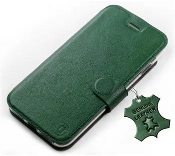 Pouzdro na mobilní telefon Mobiwear Flip pro Samsung Galaxy S10 Plus Green Leather