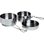 ešus 3díl. (0,9l + 0,5l) + víko, nerez