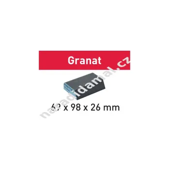 Brusný papír Festool 201084 houbička brusná zkosená Granat 69x98x26 120 GR/6