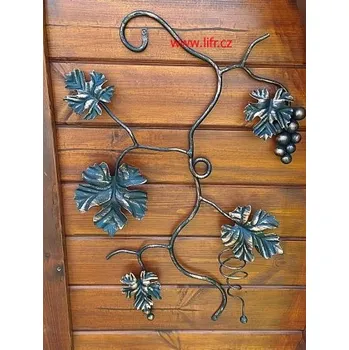 Svícen Kovaná dekorace na zeď 33 Hrozen