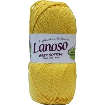 Příze Příze Baby Cotton 100 Lanoso 913 žlutá Lanoso