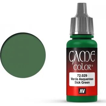 Modelářská barva Vallejo Game Color 72029 Sick Green 18 ml