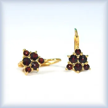 Náušnice žluté zlato