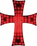 Lampa Italy 96973 svítící kříž červený