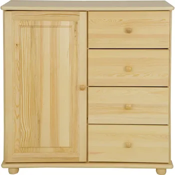 Ložnice Drewmax KD100 dřevěná komoda masiv borovice