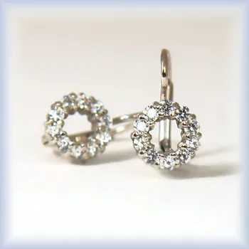 Náušnice bílé zlato